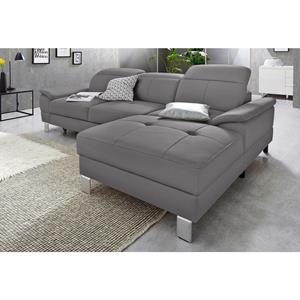 exxpo - sofa fashion Hoekbank inclusief hoofd- resp. verstelbare rugleuning, naar keuze met slaapfunctie en bedkist