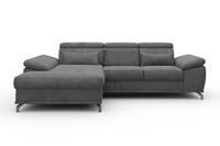 sit&more Hoekbank Cabrio L-vorm, met zitdiepteverstelling, arm- en hoofdsteunverstelling