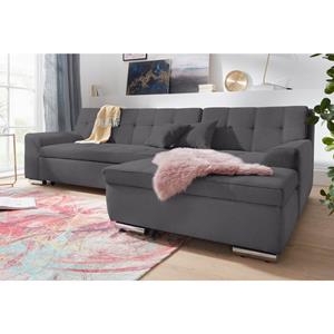 Domo Collection Ecksofa Aversa, wahlweise mit Bettfunktion