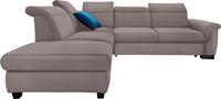 Domo Collection Ecksofa Sully, wahlweise mit Bettfunktion und Kopf- bzw. Rückenverstellung