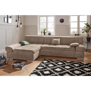 DOMO collection Hoekbank Mona optioneel met bedfunctie