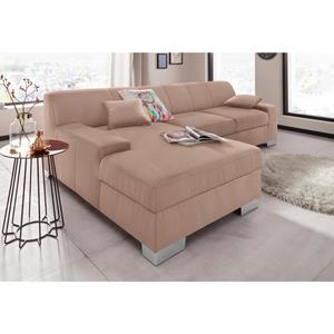 DOMO collection Hoekbank Bero optioneel met bedfunctie