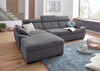 exxpo - sofa fashion Hoekbank Salerno, incl. hoofd- en armdeelverstelling, elegant & comfortabel, L-vorm