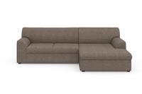 DOMO collection Hoekbank Topmatras met récamier, naar keuze met slaapfunctie