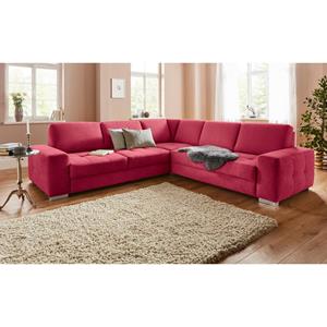 sit&more Hoekbank met binnenvering en zitdiepteverstelling, naar keuze met slaapfunctie en bedkist