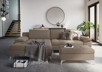 sit&more Hoekbank Latigo L-vorm met mega-récamier, naar keuze met slaapfunctie en bedkist