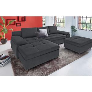 sit&more Ecksofa "Labene", wahlweise mit Bettfunktion und Bettkasten, losee Rückenkissen