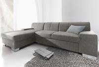 Domo Collection Ecksofa Star, wahlweise mit Bettfunktion