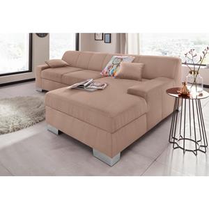 Domo Collection Ecksofa Bero, wahlweise mit Bettfunktion
