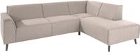 DOMO collection Hoekbank Amora met ottomane, met comfortabele binnenvering