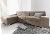 Domo Collection Ecksofa Star, wahlweise mit Bettfunktion