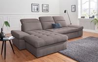 sit&more Hoekbank Stardust L-vorm naar keuze met slaapfunctie en bedkist