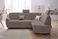 sit&more Hoekbank Sonoma L-vorm naar keuze met slaapfunctie en bedkist