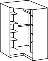 Wimex Hoekkledingkast Click