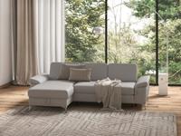 sit&more Hoekbank Padua inclusief zitdiepteverstelling, armleuning en binnenvering, optioneel slaapfunctie met bergruimte, vrij plaatsbaar