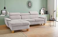 Exxpo - Sofa Fashion Ecksofa, inklusive Kopfteilverstellung, wahlweise mit Bettfunktion und Bettkasten