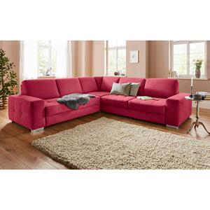 sit&more Hoekbank met binnenvering en zitdiepteverstelling, naar keuze met slaapfunctie en bedkist