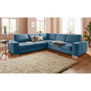 sit&more Hoekbank met binnenvering en zitdiepteverstelling, naar keuze met slaapfunctie en bedkist