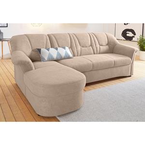 Domo Collection Ecksofa Sarafina, wahlweise mit Bettfunktion, optional mit Federkern