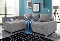 COLLECTION AB Hoekbank Relax L-vorm inclusief slaapfunctie, binnenvering, naar keuze met rgb-ledverlichting