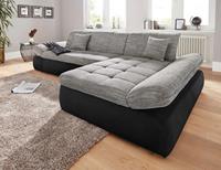 Domo Collection Ecksofa PB Moric, im XXL-Format, wahlweise mit Bettfunktion und Armteilverstellung, frei im Raum stellbar