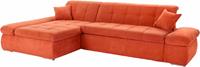 Domo Collection Ecksofa NMoric, XXL, mit Recamiere, wahlweise mit Bettfunktion