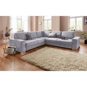 sit&more Hoekbank met binnenvering en zitdiepteverstelling, naar keuze met slaapfunctie en bedkist