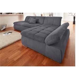 Domo Collection Ecksofa NMoric, XXL, mit Recamiere, wahlweise mit Bettfunktion