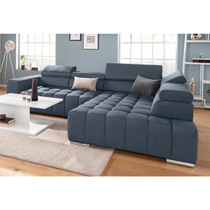 exxpo - sofa fashion Hoekbank met verstelbare hoofdsteun resp. rugleuning, naar keuze met slaapfunctie