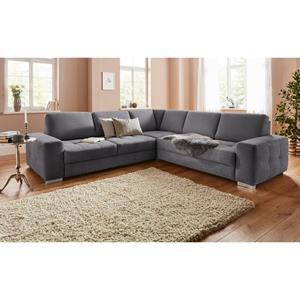 sit&more Hoekbank met binnenvering en zitdiepteverstelling, naar keuze met slaapfunctie en bedkist