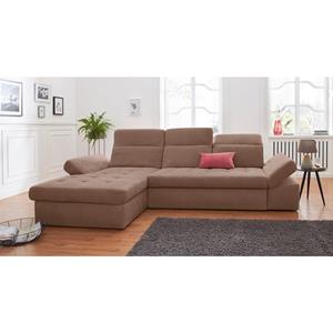 sit&more Hoekbank Stardust naar keuze met slaapfunctie en bedkist