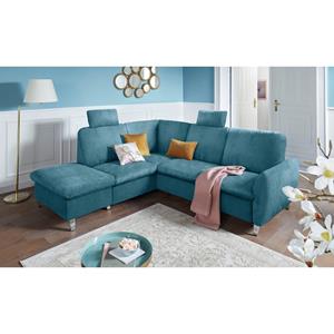 Sit&More Ecksofa, mit Federkern, zwei Kopfstützen und wahlweise mit Bettfunktion