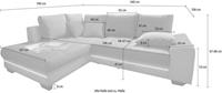 Nova Via Ecksofa »Nikita«, wahlweise mit Kaltschaum (140kg Belastung/Sitz), Bettfunktion, mit RGB-LED-Beleuchtung, wahlweise mit Bluetooth-Soundsystem