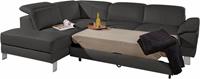 exxpo - sofa fashion Hoekbank Mantua, L-vorm met hoofd- of rugverstelling, bedfunctie en bedlade