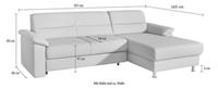 Sit&more Ecksofa, inklusive Boxspring/Federkern-Polsterung, inklusive komfortablem Federkern, wahlweise mit Bettfunktion