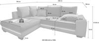 Nova Via Ecksofa »Nikita«, wahlweise mit Kaltschaum (140kg Belastung/Sitz), Bettfunktion, mit RGB-LED-Beleuchtung, wahlweise mit Bluetooth-Soundsystem