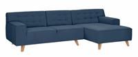 Tom Tailor Ecksofa »NORDIC CHIC«, mit Recamiere, im Retrolook, Füße Buche natur