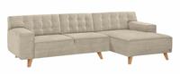 Tom Tailor Ecksofa »NORDIC CHIC«, mit Recamiere, im Retrolook, Füße Buche natur