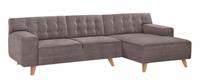 Tom Tailor Ecksofa »NORDIC CHIC«, mit Recamiere, im Retrolook, Füße Buche natur