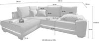 Nova Via Ecksofa »Nikita«, wahlweise mit Kaltschaum (140kg Belastung/Sitz), Bettfunktion, mit RGB-LED-Beleuchtung, wahlweise mit Bluetooth-Soundsystem