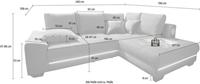 Nova Via Ecksofa »Nikita«, wahlweise mit Kaltschaum (140kg Belastung/Sitz), Bettfunktion, mit RGB-LED-Beleuchtung, wahlweise mit Bluetooth-Soundsystem