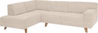Tom Tailor Ecksofa »NORDIC PURE«, mit Ottomane, im Retrolook, Füße Buche natur