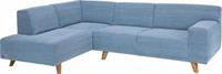 Tom Tailor Ecksofa »NORDIC PURE«, mit Ottomane, im Retrolook, Füße Buche natur