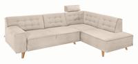 Tom Tailor Ecksofa »NORDIC CHIC«, mit Ottomane, wahlweise mit Sitzvorzug, Füße Buche natur