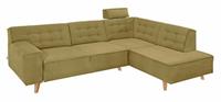 Tom Tailor Ecksofa »NORDIC CHIC«, mit Ottomane, wahlweise mit Sitzvorzug, Füße Buche natur
