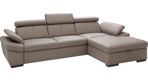 exxpo - sofa fashion Hoekbank inclusief verstelbare hoofdsteun en verstelbare armleuning, naar keuze met slaapfunctie