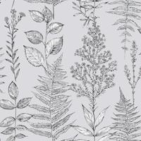 Superfresco Easy Vliestapete »Pflanzen«, botanisch, (1 St), Grau - 53cm x 10m