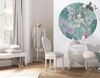 Komar Vliestapete »Jasmin Elegant MInt«, glatt, bedruckt, (1 St), 125 x 125 cm (Breite x Höhe) - 1 Teil