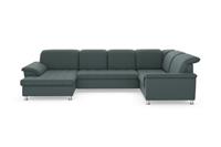 DOMO collection Wohnlandschaft »Franzi«, im XXL-Format, wahlweise mit Bettfunktion, Bettkasten und Kopfteilverstellung, frei im Raum stellbar