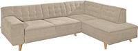 Tom Tailor Ecksofa »NORDIC CHIC«, mit Ottomane, wahlweise mit Sitzvorzug, Füße Buche natur